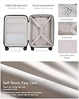 Vista 7 de Equipaje de Mano 22x14x9 Aprobado por Aerolíneas, Maleta Expandible de Policarbonato FLO5 con Bolsillo Frontal (FX-Core), marrón-negro