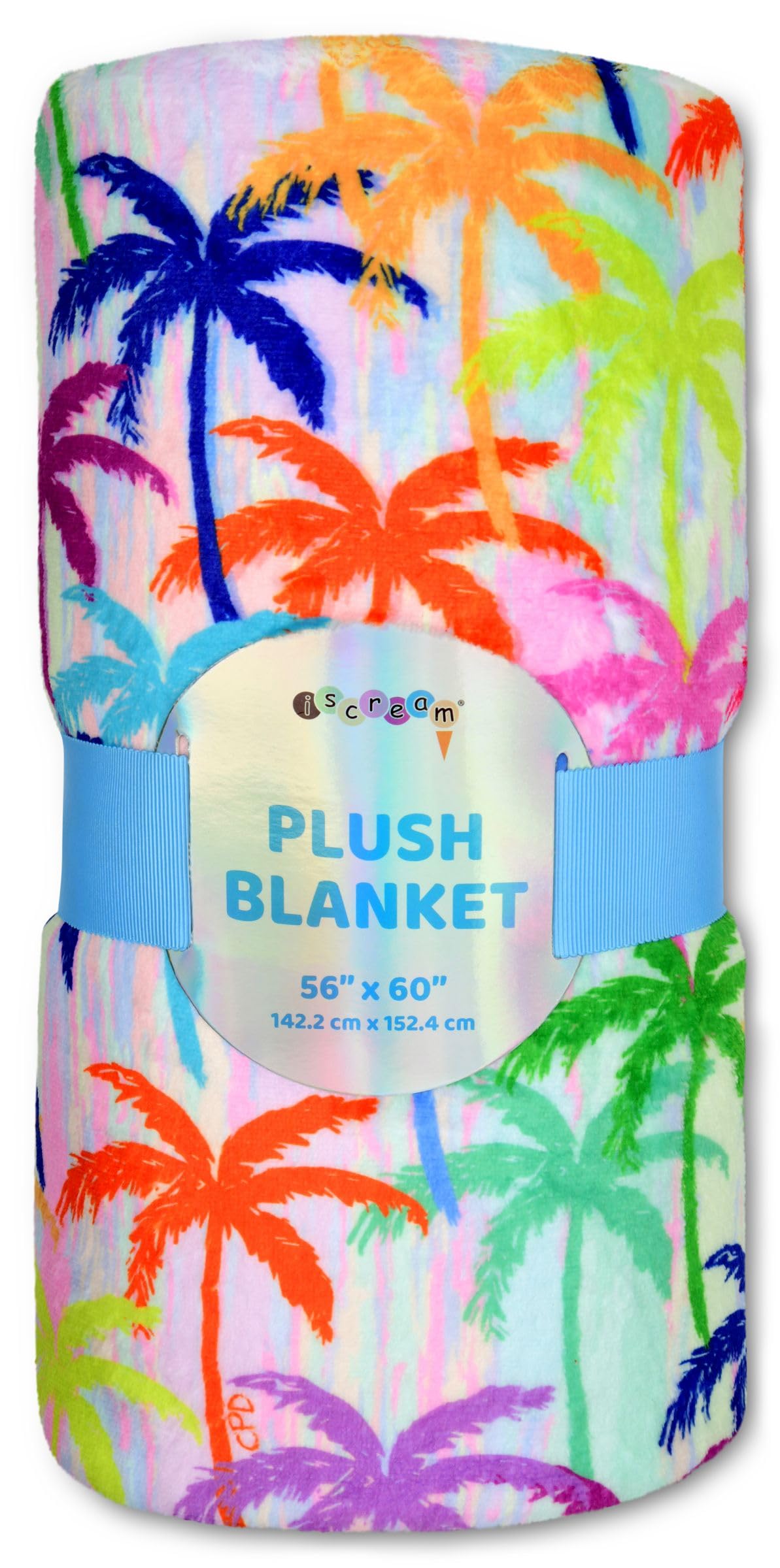 Couverture en peluche douce et soyeuse iscream Palmiers Premium