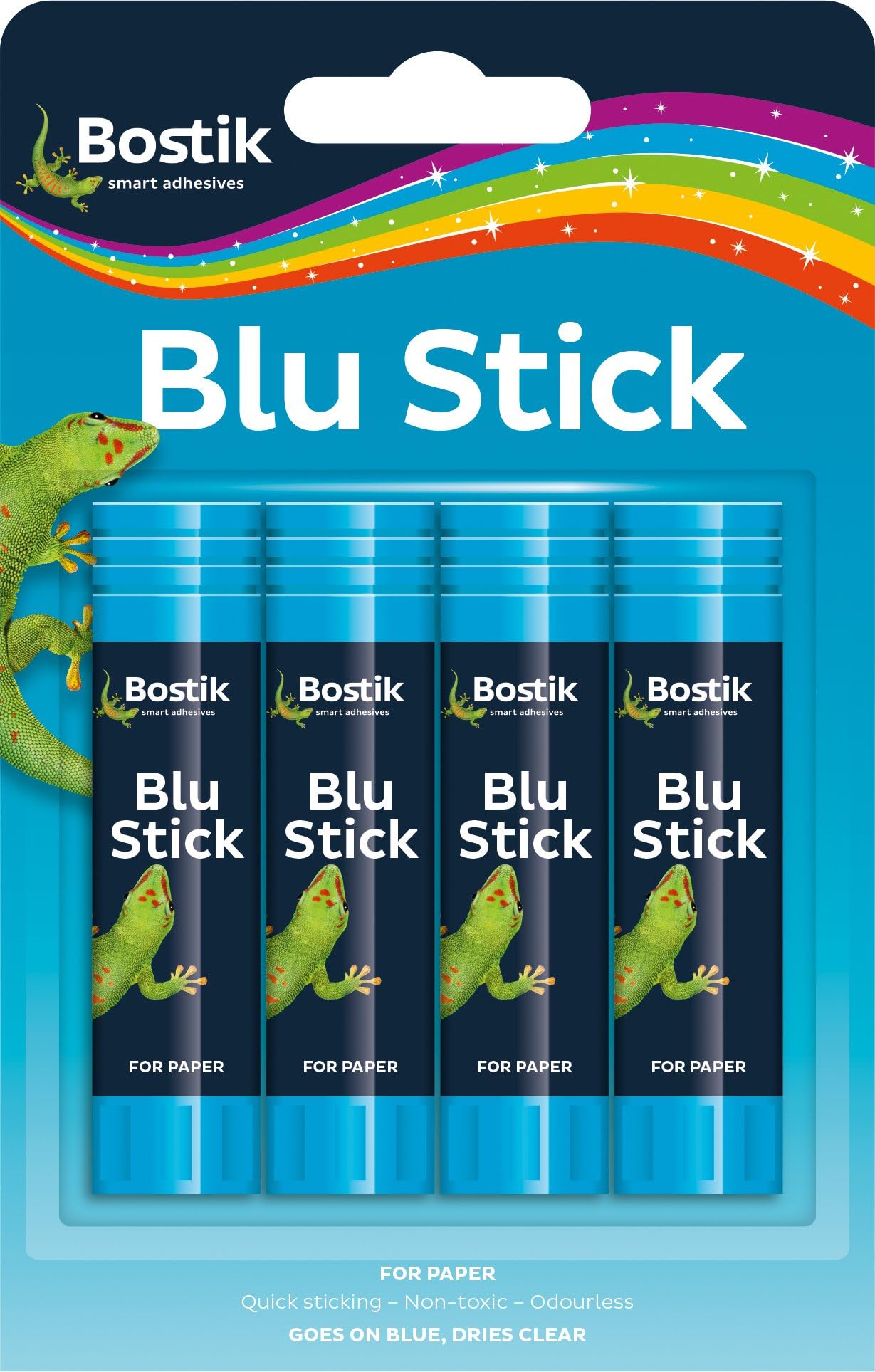 2 Packs of 4 x 8g Bostik Blu Tack Glue Sticks Adhesive 805651
