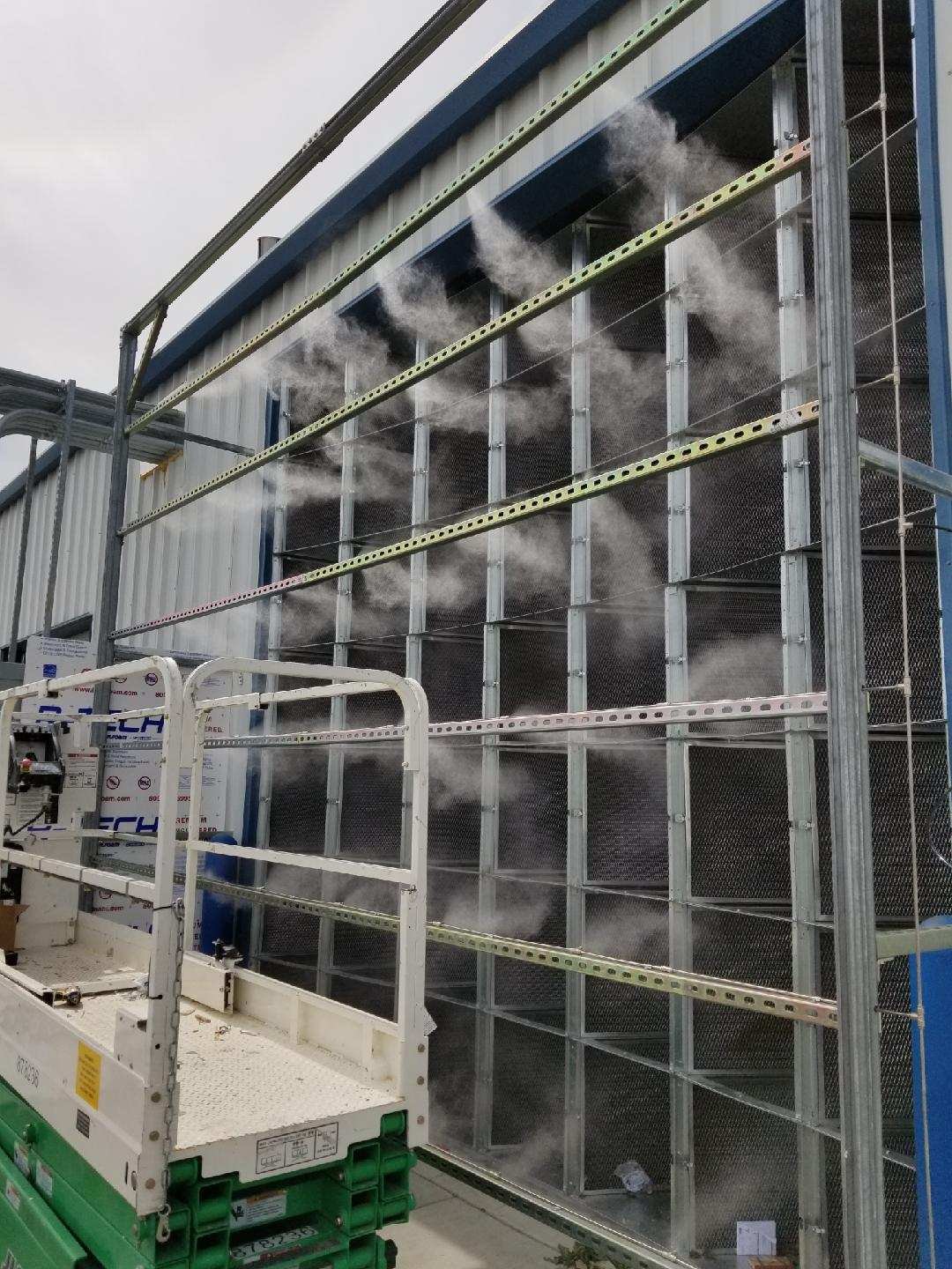 Industrial Misting System - with 1500 PSI High Pressure Pump - 3/8 Inch Stainless Steel Misting Line - for Industrial Cooling, Data Center Cooling (40 Nozzles - 80 Ft 3/8 Stainless Steel Mist Line)