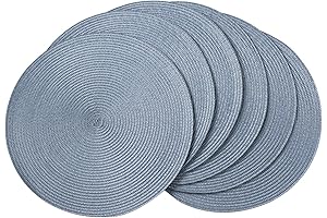 AHHFSMEI Round Braided Placemats: A Coastal Haven for Your Table