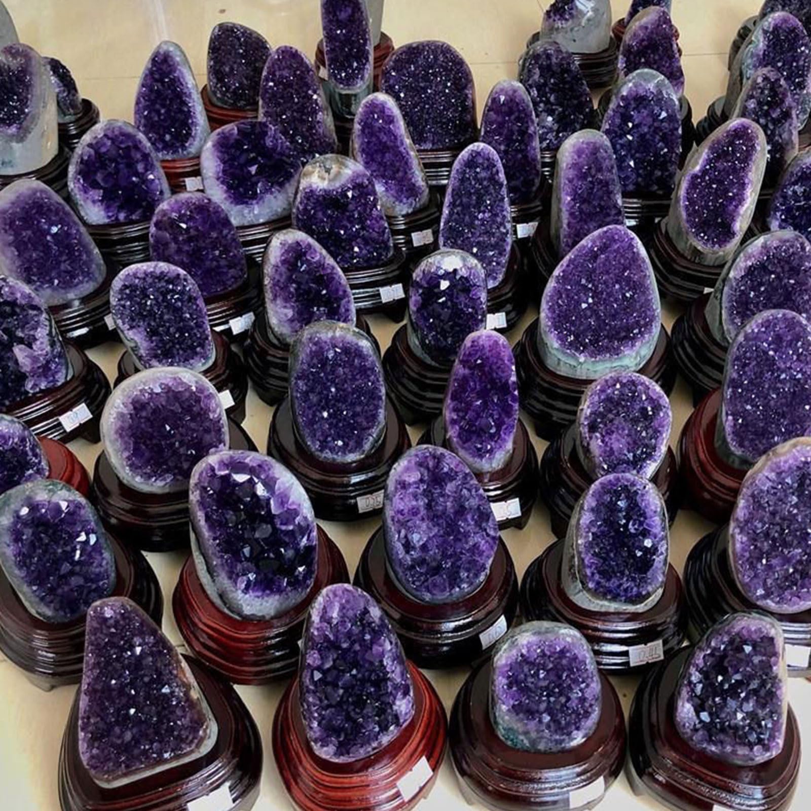 Pietra Naturale a grappoli di Cristallo di Ametista proveniente dall'Uruguay Campioni minerali di Quarzo geode Grezzo Chakra Roccia Forniture per Stregoneria,0.7kg
