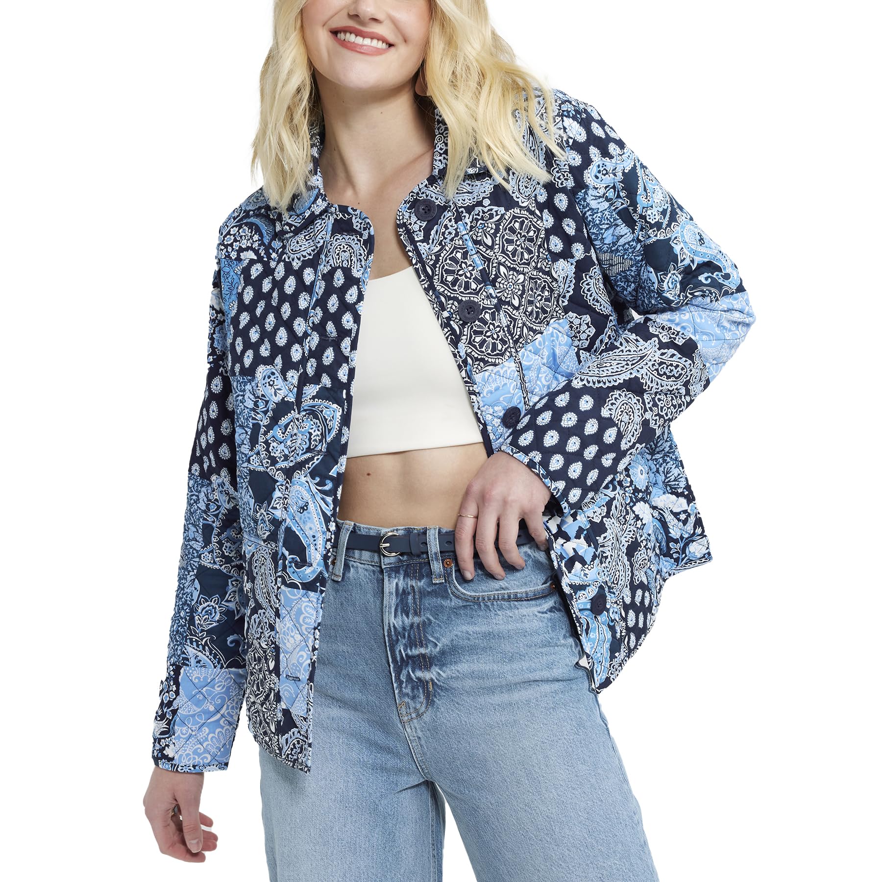 Vera Bradleywomens Quilted Jacket With Pockets (Extended Size Range)