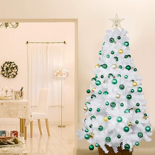 Miniatura 53 de Lulu Home Adornos de esferas para árbol de Navidad, 34 unidades, esferas colgantes Dorado