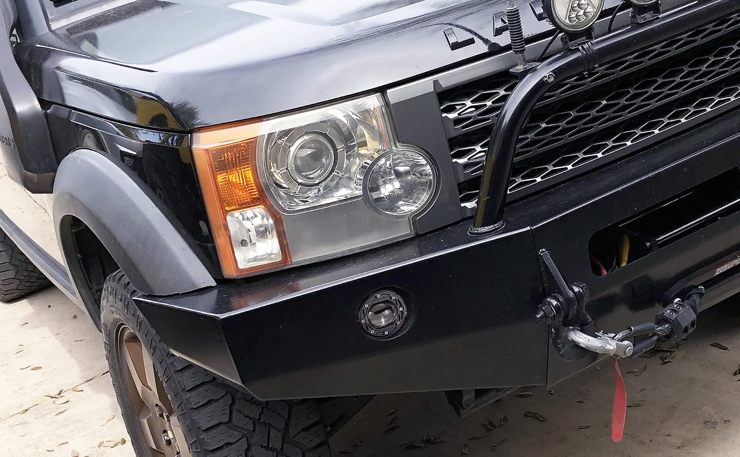 iJDMTOY 3-Inch Round Shape 20W Xenon White/Selective Yellow Projector Lens Flush Mount LED Pod Lights Compatible with Jeep Truck Off-Road ATV UTV 4WD 4x4, etc