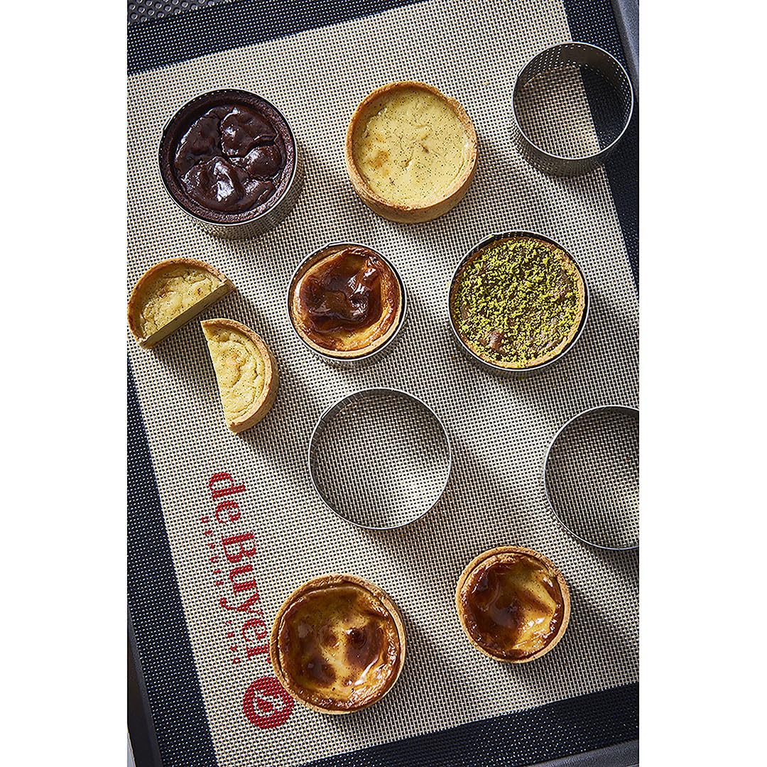 Cercle à tarte rond en inox à bord roulé H. 2 cm - 26 cm - 3091.26N