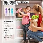 MILTON Bouteille d'eau de voyage – 1Pcs Bouteille de sport réutilisable avec fermeture facile de l'encolure et cou étanche – Bouteilles d'eau en plastique pour adultes et enfants, école, gym