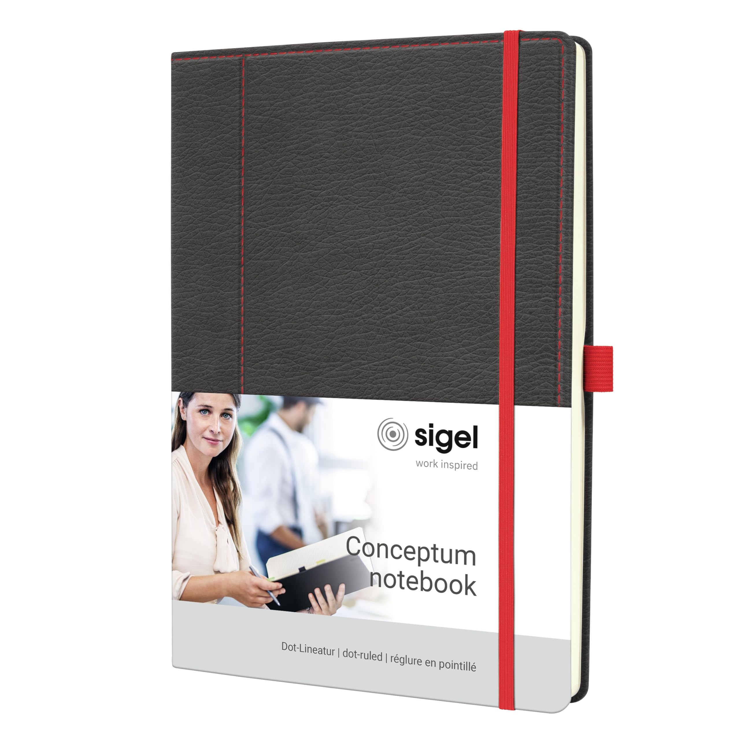 Carnet de notes pointillés A4 gris SIGEL Conceptum 194 pages