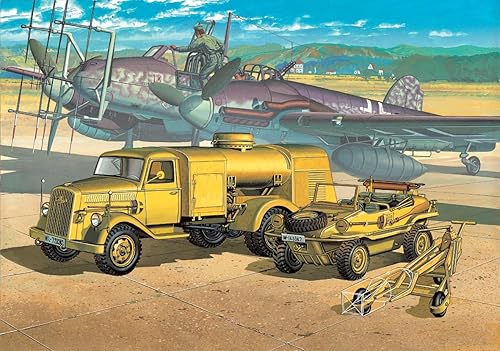 Academia Modelo Kit alemán Truck & schwimmwagen1 72Escala de combustible13401