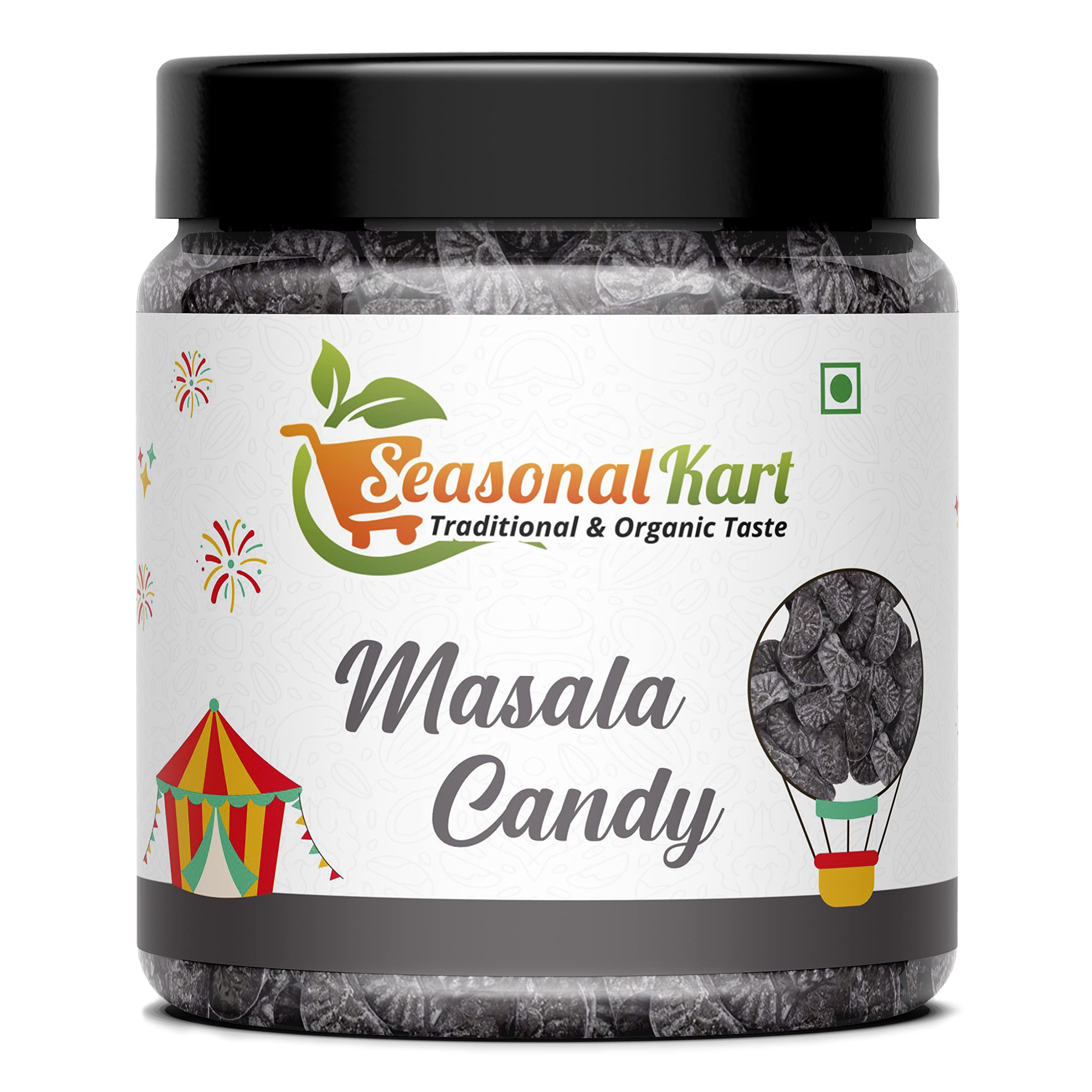 SEASONALKART Black Pepper Candy 300 gm Kali Mirch Candy Kala Khatta candy Chatpata Masala Candy [Jar Pack] (B0C411FNQ3) Amazon Price History, Amazon Price Tracker