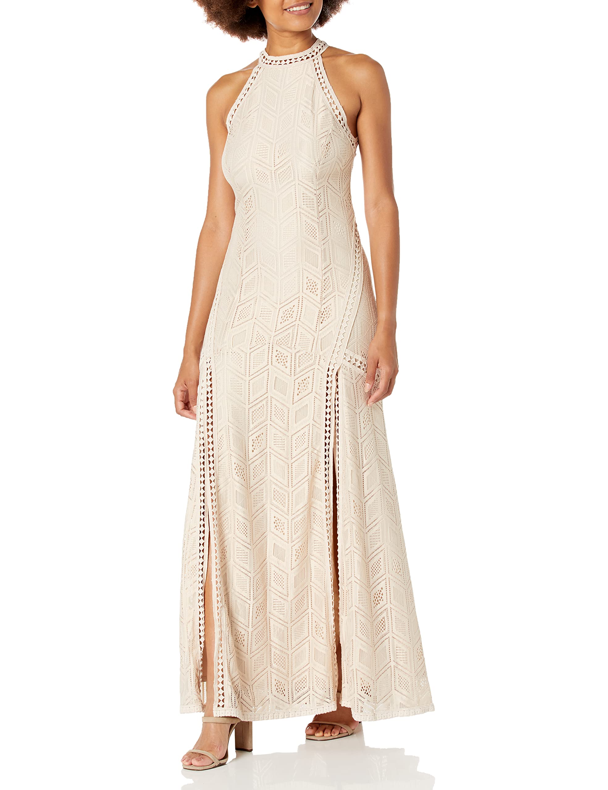 GUESS Women's Sleeveless Sunset Geo Lace Maxi, Natural Multi, Small :  Amazon.ca: Clothing, Shoes & Accessories