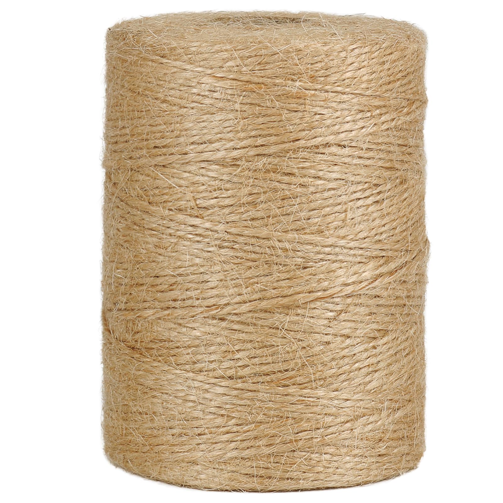 Vivifying 200m Jute-Schnur, Braun Juteschnur für Garten Bilder Pflanzen Basteln(Braun)
