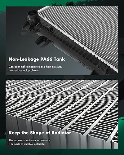 Vista 580 de SCITOO Reemplazo completo del radiador de aluminio para 1993-1998 para Toyota para T100 2.7L 3.0L 3.4L 2090 Radiador