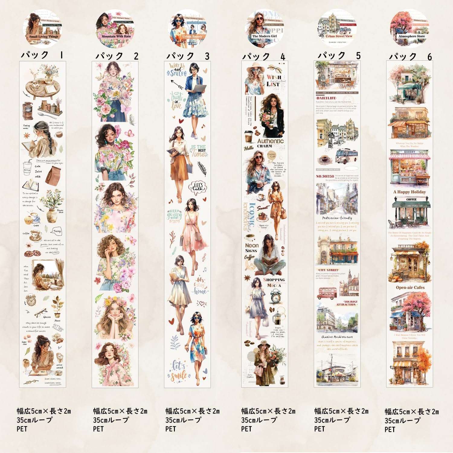 Amazon.co.jp: シール コラージュ 素材 マスキングテープ 詰め合わせ