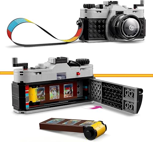 LEGO Creator 3in1 Retro Camera Toy to Video Camera to TV Set, Kids' Desk Decoration or Bedroom Accessories, Photography Gifts for Girls and Boys Aged 8 Plus Years Old Who Enjoy Creative Play 31147 - 3