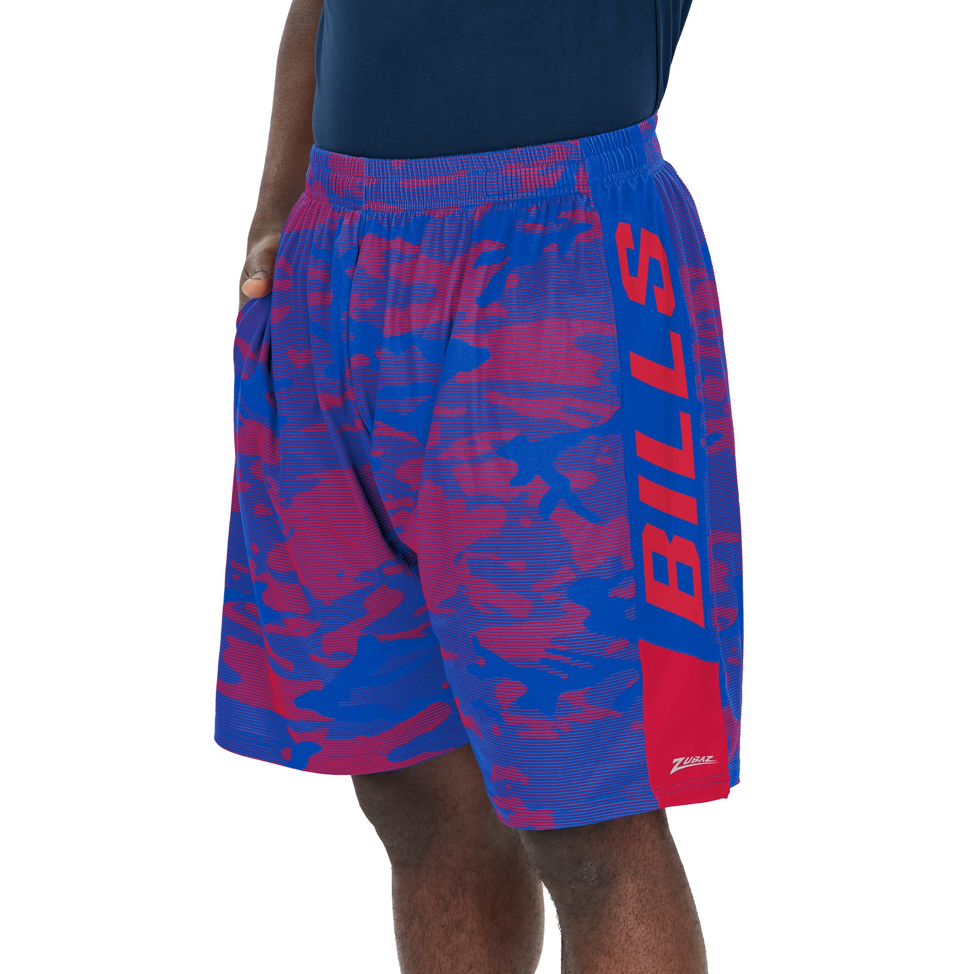 Zubaz NFL Men's Adult 9" Inseam Athletic Shorts - Wild and Colorful Designs (Small - 3XL)