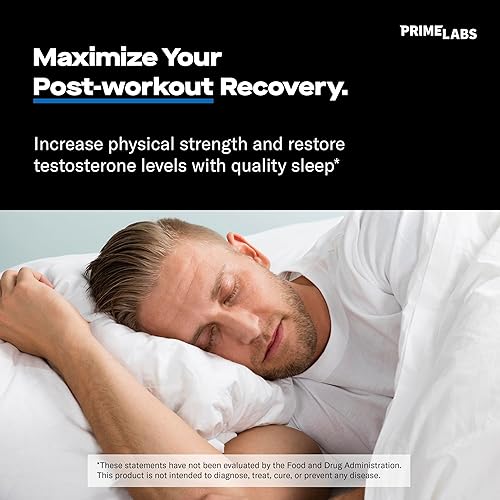 Miniatura 3 de Prime Labs Night Duty - Refuerzo nocturno de testosterona y apoyo para dormir - Suplementos de descanso PM y recuperación muscular - 60 unidades