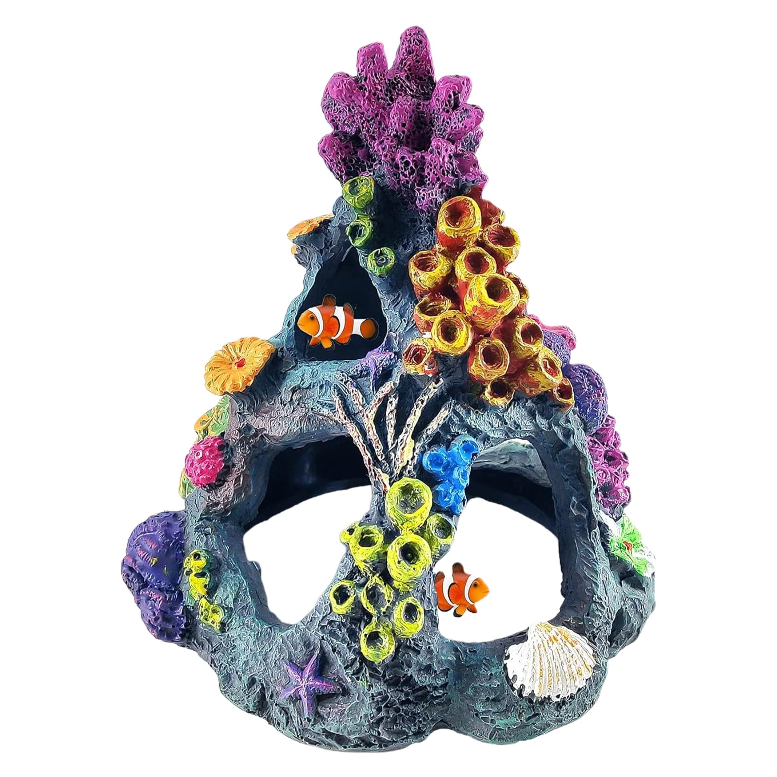 ZWWAAZHF Realistic Underwater Resin Corals Set Safe FishTanks Landscape Accessories Customizable Aquascaping Design for Aquariums Fishtanks Ornament
