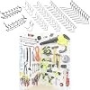 Peg Board Hooks for Hanging Tools Assortment – Tool Organization Accessories Kit – Organizer Set of 1 inch, 2 inch, 4 inch L Hooks, J Hook, Pegboard Pliers Rack and Screwdriver Holder