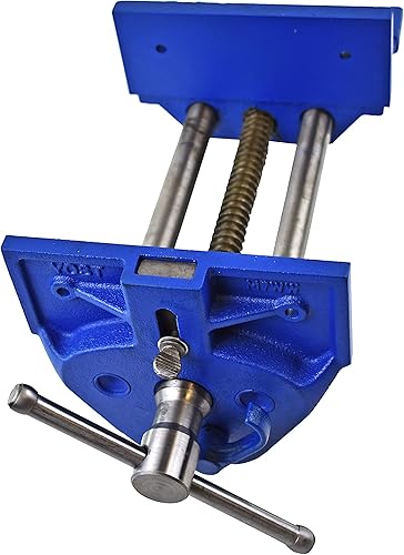 Miniatura 6 de Morsa de banco para trabajo en madera de acción rápida Yost., 7 pulgadas, Azul, 1
