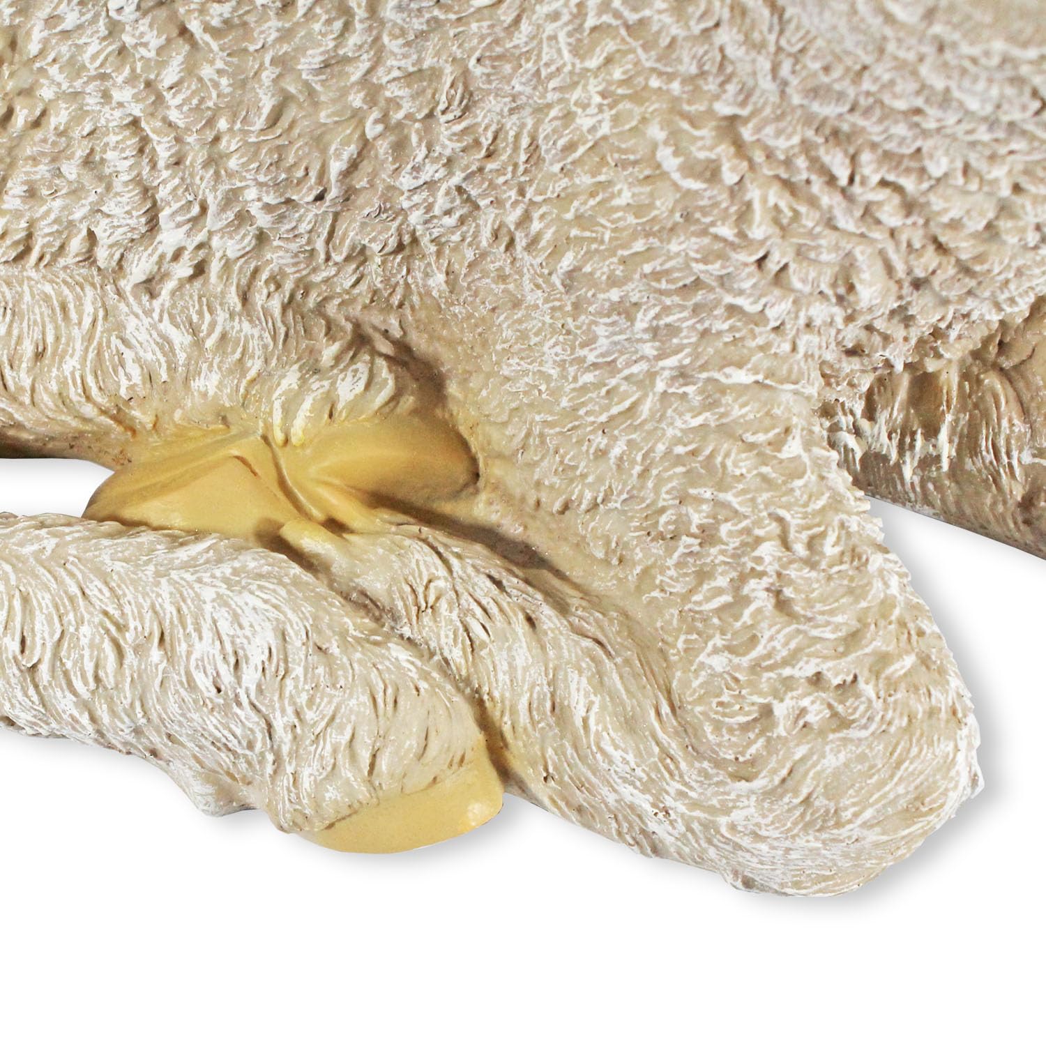 colourliving Schaf Figur Lamm Nancy liegend – detailreiche Dekofigur aus Polyresin – handbemalte Gartenfigur wetterfest – naturgetreue Deko für Haus, Garten & Krippe