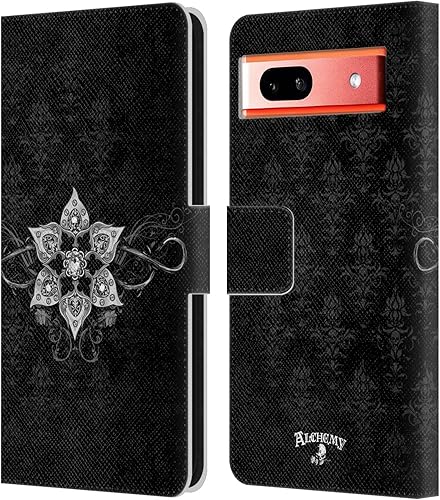 Miniatura 7 de Head Case Designs Officially Licensed Alchemy Gothic Mjolnir Hammer Illustration Leather Book Wallet Case Cover Compatible with Google Pixel 7a