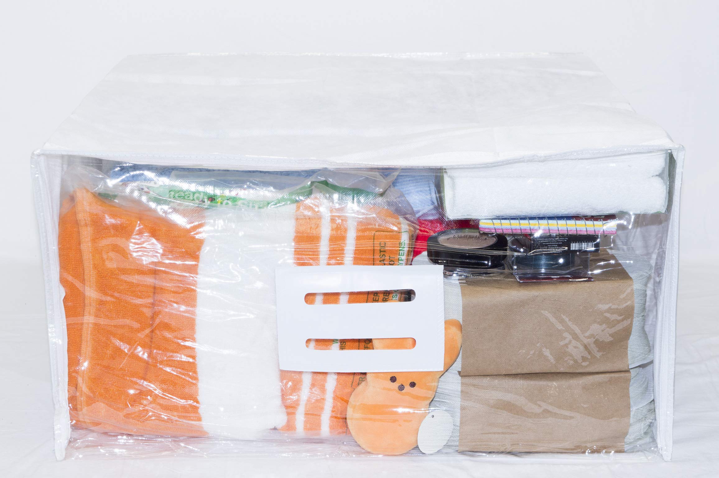 Paquete De 10 Bolsas De Transporte Transparentes Extra Grand