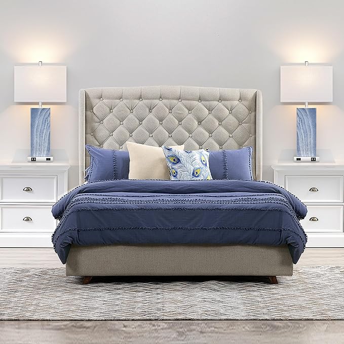 Set de 2 Lámparas de Mesa Táctiles con Puerto USB y Tomacorriente miniatura 6