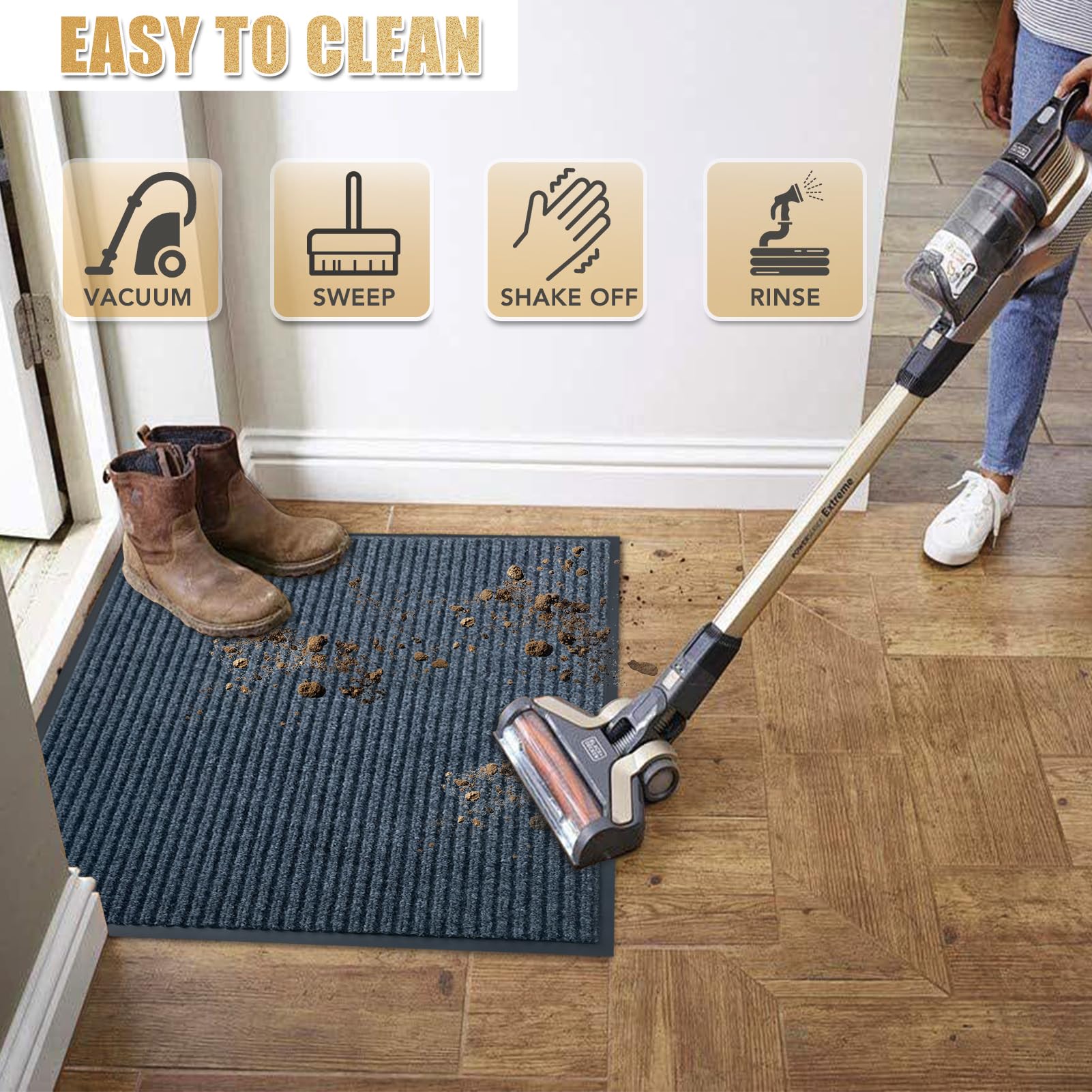 Front Door Mat, 3'x10'Indoor Outdoor Welcome Commercial Floor Mats — Amazon image 6