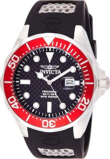 Men's 12561 Pro Diver Black Carbon Fiber Dial Black Polyurethane Watch