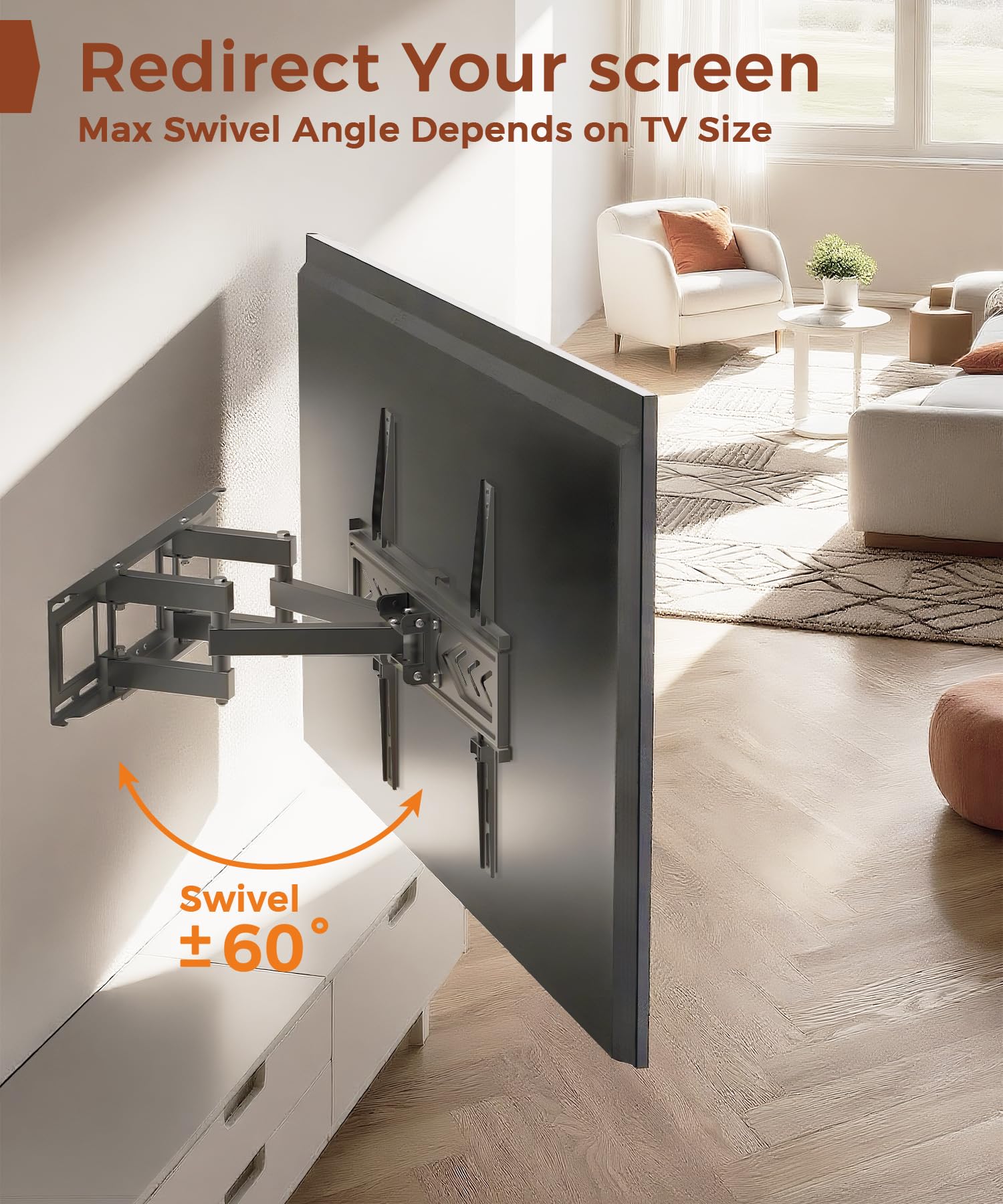 Amazon.com: TV Wall Mount for 32-65 inch TVs, Full Motion Wall
