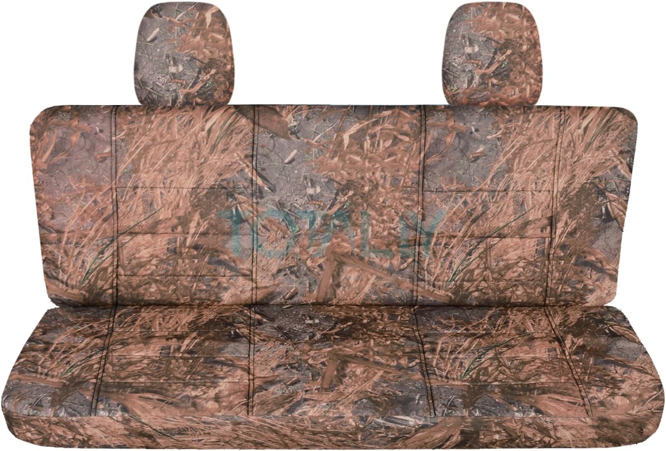 Totally Covers Compatible with 2010 Ford F-150 SuperCab/SuperCrew Camo Truck Seat Covers (Rear 60/40 Split Bench) w 2 Headrests, w/wo Center Armrest: Reeds Camouflage (16 Prints) F-Series F150