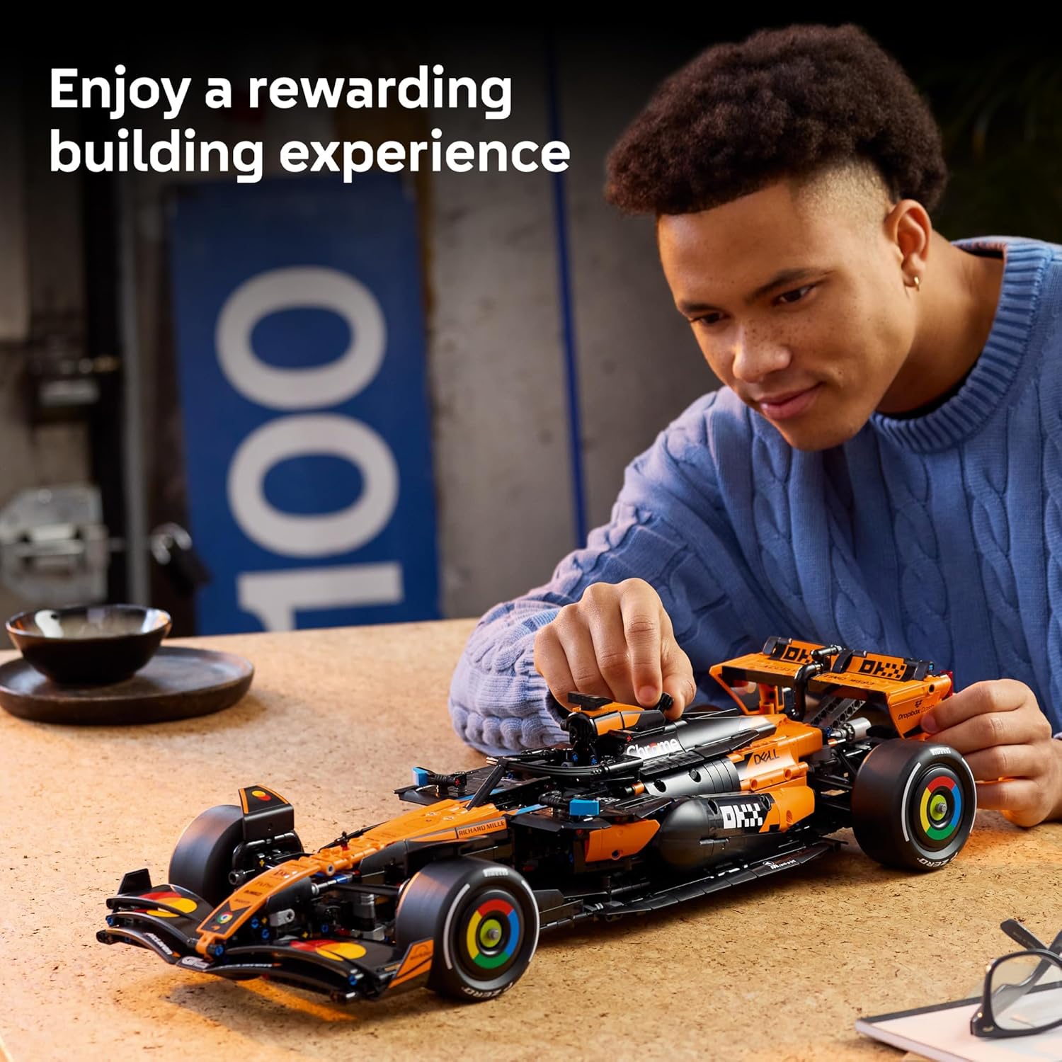 LEGO Technic McLaren MCL39 F1 Car Building Set for Adults - Room or Office Decor for Men & Women, Ages 18+ - F1 Gifts for Fans - Authentic Details - 42228