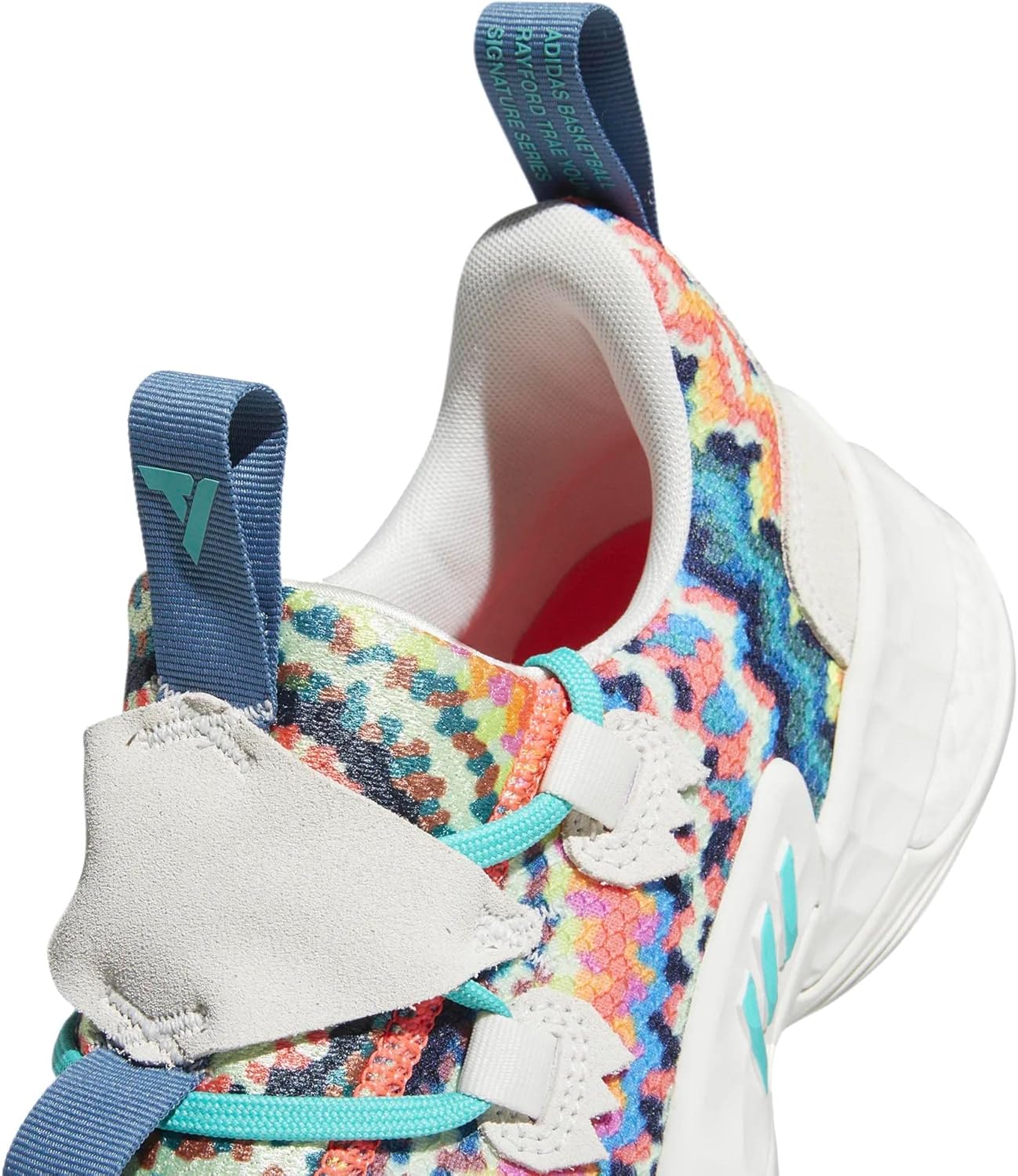 adidas Trae Young 1 Shoes Men's (Core White/Mint Rush/Core White, us_Footwear_Size_System, Adult, Men, Numeric, Medium, Numeric_8_Point_5)