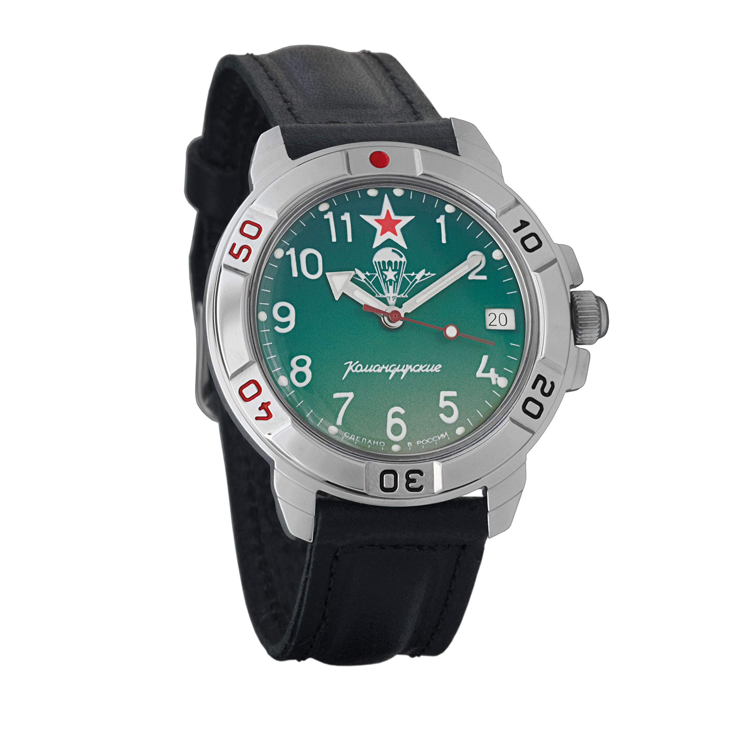 Vostok Komandirskie Russian Airborne Forces VDV Army Mechanical Mens Military Commander Wrist Watch #431307
