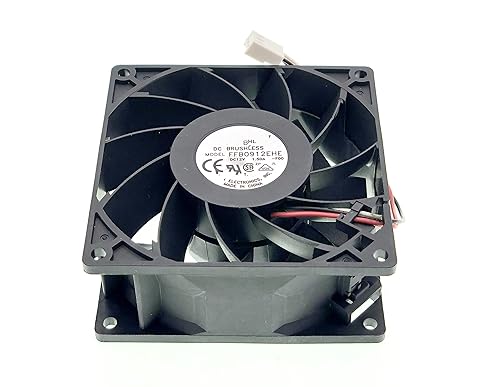 Miniatura 5 de LEYEYDOJX Nuevo ventilador de refrigeración para FFB0912EHE DC12V 1.50A 16.2W 5700RPM 102CFM 92X92X38mm 3-Pin 3-Wire Ventilador sin escobillas.