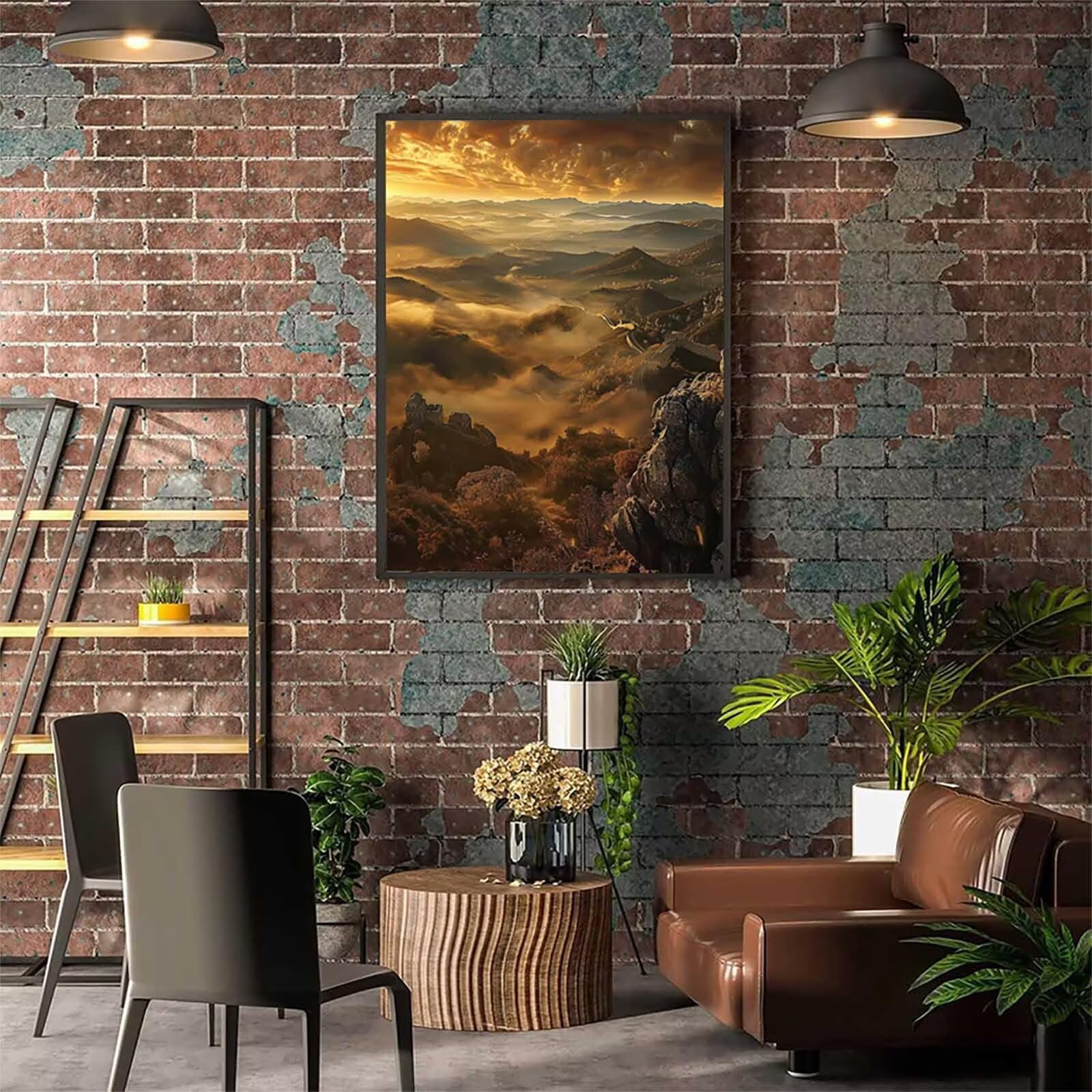Świetna farba ścienna po numerach dla dzieci, 61 x 80 cm, duża farba po numerach, dla dorosłych, do samodzielnego malowania według numerów, hobby dla kobiet, prezenty z pędzlami i pigmentem akrylowym,