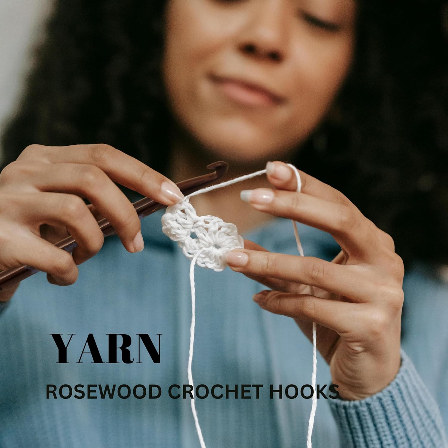 Rosewood Crafted Premium Polished Crochet Hooks & Knitting Needles | Nagina International (Pack of All Sizes)