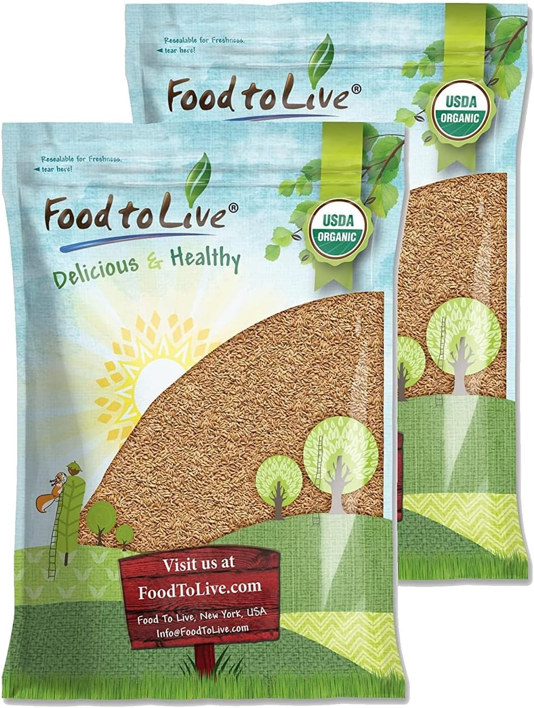 Organic Hulled Barley Grain - Shiloh Farms 15 Oz Whole Grain