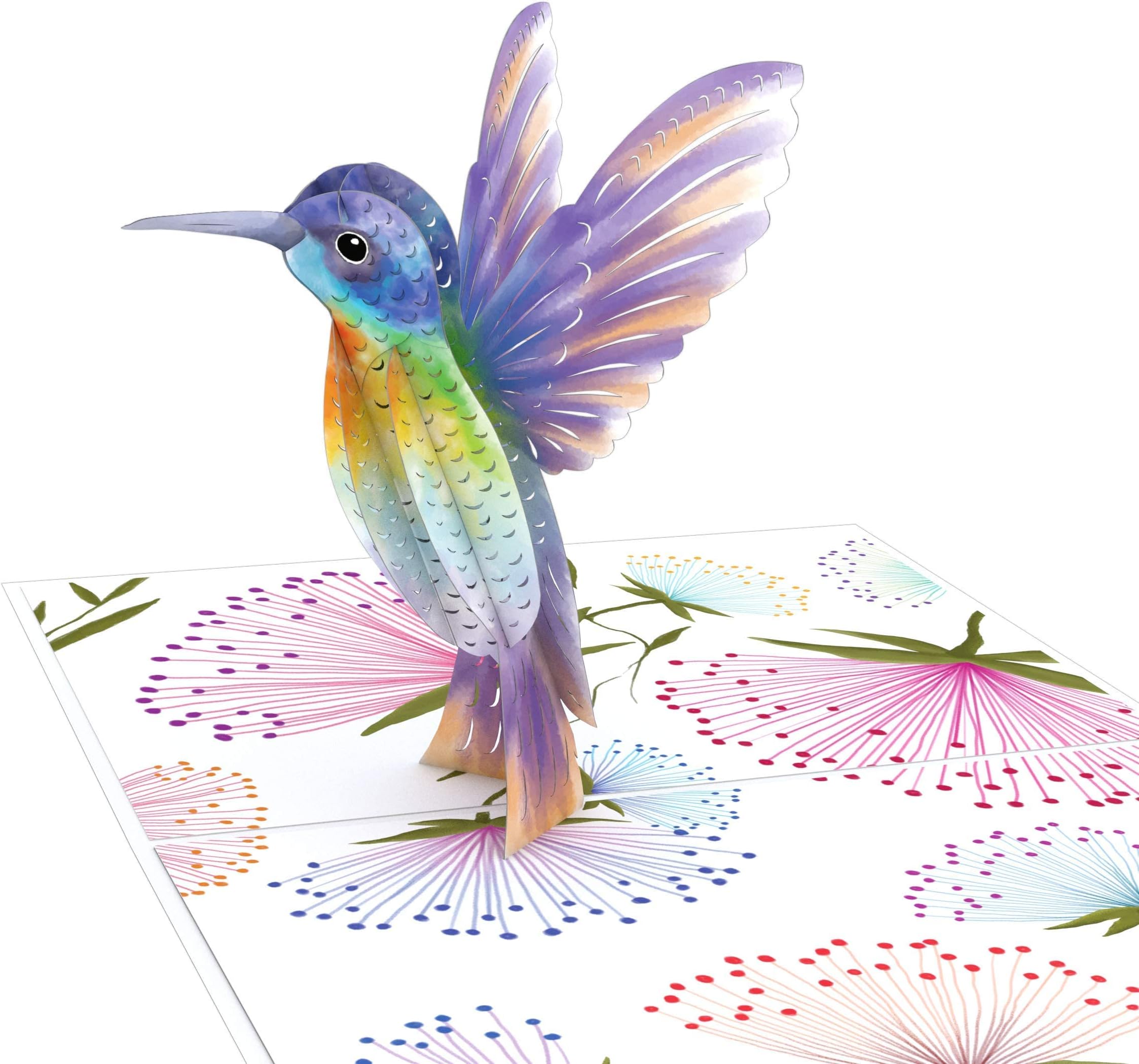 Lovepop Mothers Day Hummingbird Pop Up Card - 3D Card, Mothers Day Card, Card for Mom, Card for Wife, Pop Up Mother's Day Card, Happy Mother's Day
