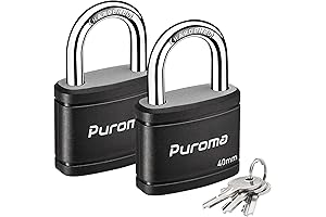 Puroma 2 Pack Small Key Lock Padlock