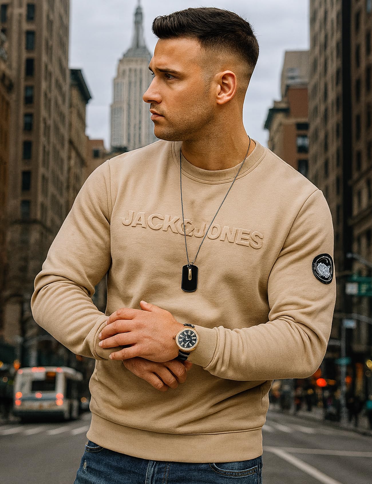 JACK & JONES Infinity Austin - Felpa da uomo