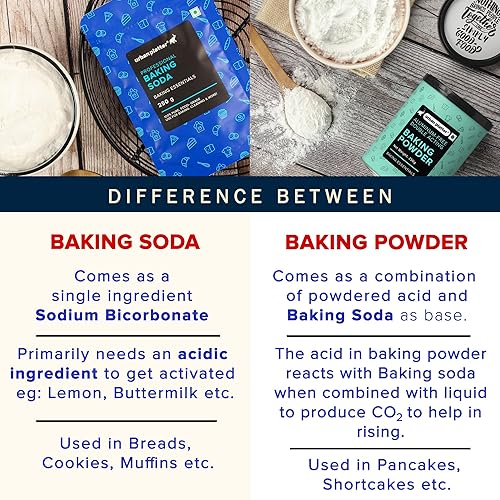 Miniatura 5 de Urban Platter Bicarbonato de sodio de grado alimenticio  Sin aluminio, triple refinado  Ideal para pasteles, Idlis, muffins, Dhoklas, uso de