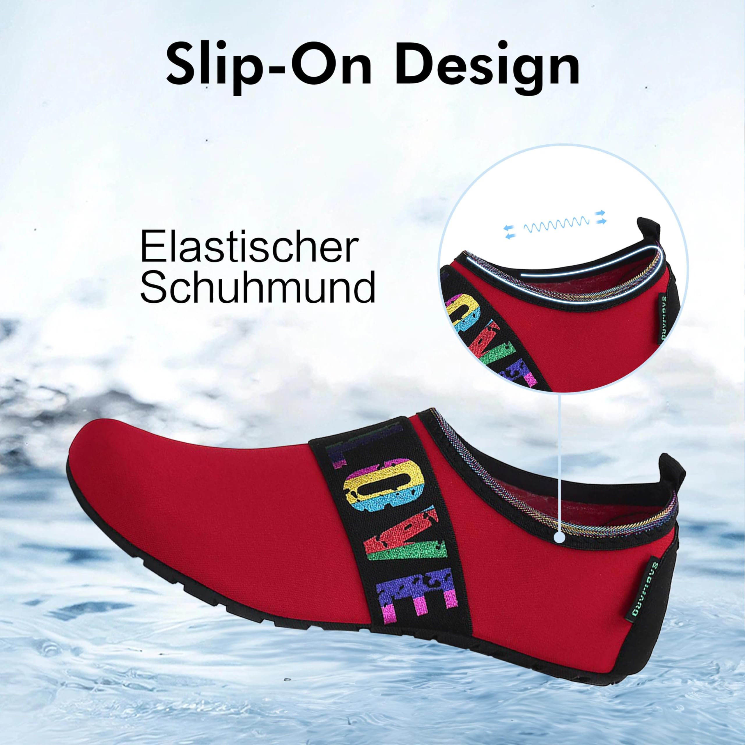 SAGUARO Scarpe da Scoglio Donna Uomo da Immersione Scarpette da Surf Water Shoes Barefoot per Bagno Spiaggia Mare Snorkel Yoga