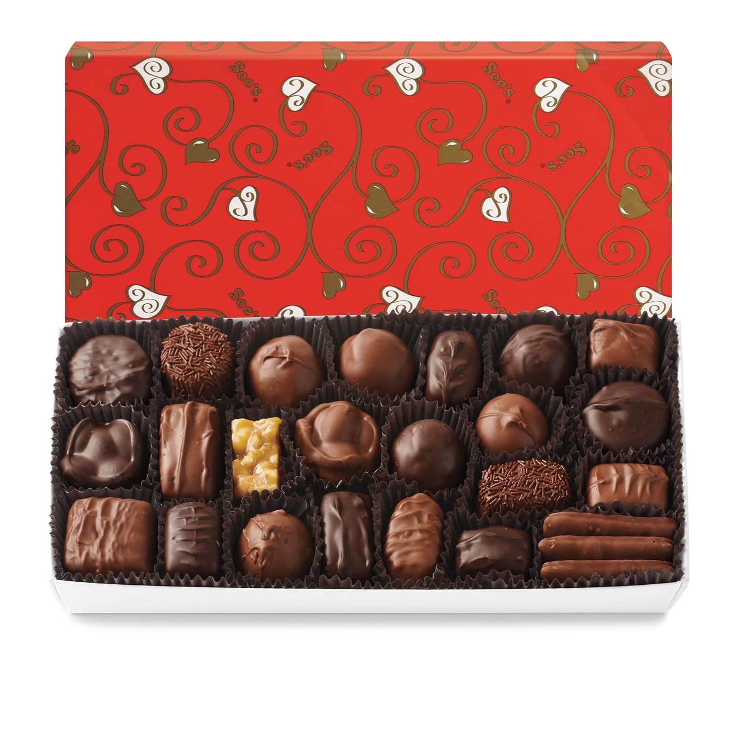 See's Candies Assorted Chocolates (1 Pound, White Wrap) : Grocery & Gourmet Food