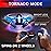 Force1 Tornado Red LED Remote Control Car for Kids- Double Sided Driving Fast RC Cars 360 Flips, Outdoor 4WD Off Road Stunt RC Car, All Terrain Tires, RC Crawler Rechargeable Battery, 2.4GHz Remote