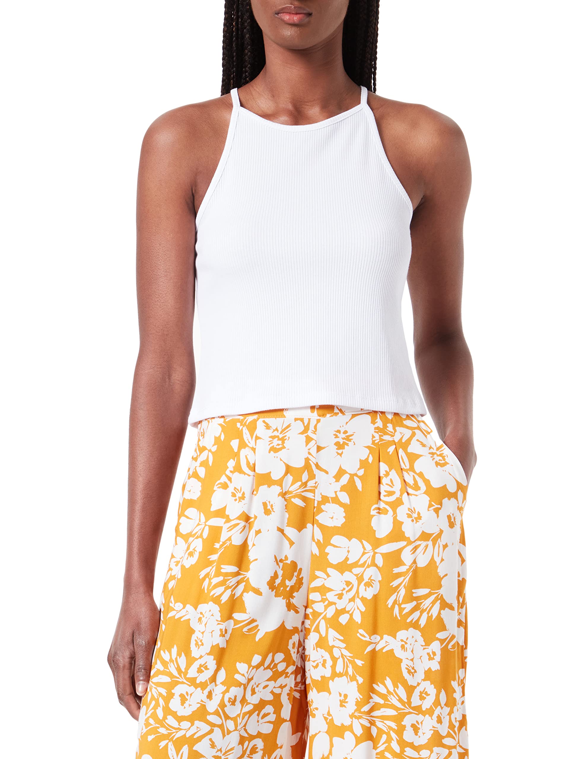 PIECES Pcostina Noos BC-Camiseta de Tirantes Mujer