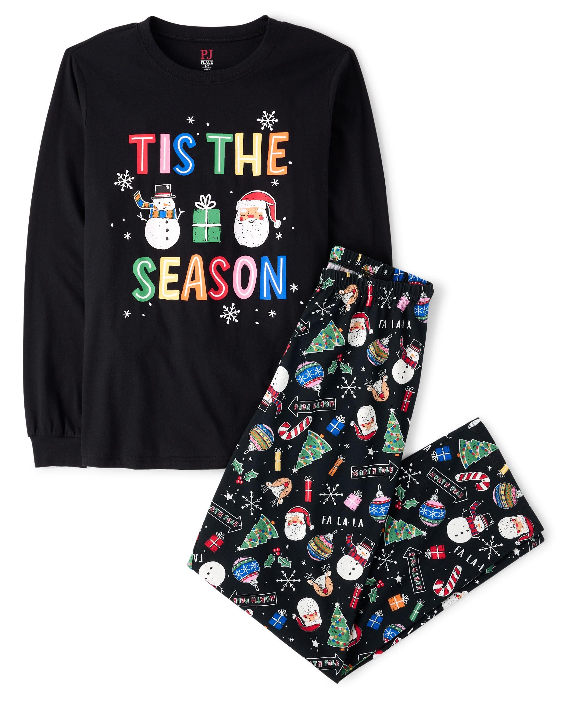The Children's Place Family Matching Christmas Pajama Sets, Cotton