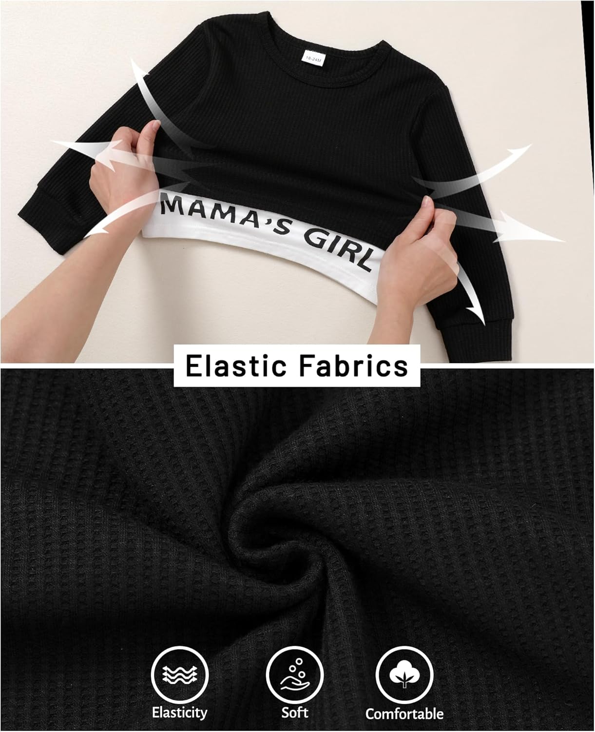 ZOEREA Toddler Baby Girls Clothes Outfits Long Sleeve Pullover Sweatshirt Tops + Pants Set Fall Winter Sweatsuits 1-6T - Image 4