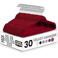 Utopia Home Grucce in velluto di alta qualità, confezione da 30 – Grucce antiscivolo e resistenti